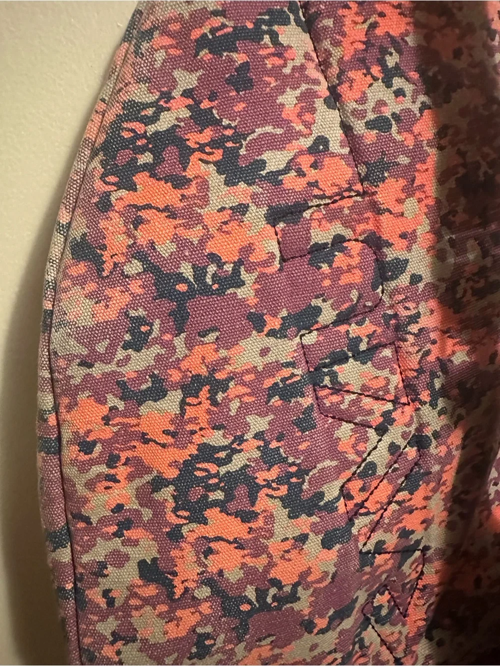 Kavu Pink Camo Rope Sling Bag